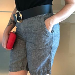 Linen Shorts - Saks Fith Avenue